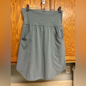 Prana Asymmetrical Skirt in Slate Gray